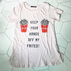 Wildfox “keep your hands off my frites!” Tee